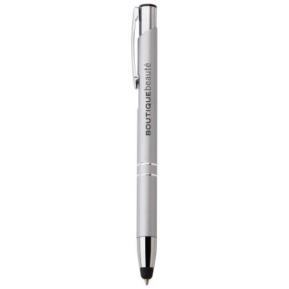 Custom Ali Ballpoint Pen & Stylus - Silver Custom Ali Ballpoint Pen & Stylus - Silver