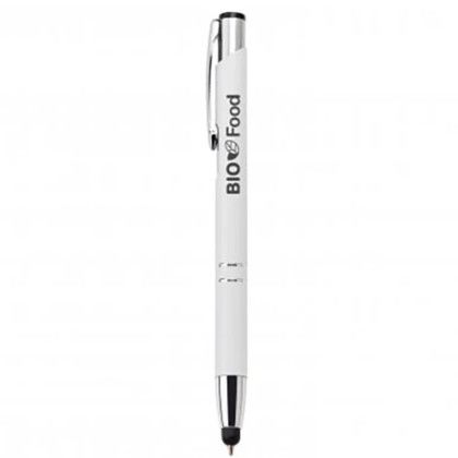 Custom Ali Ballpoint Pen & Stylus - White Custom Ali Ballpoint Pen & Stylus - White