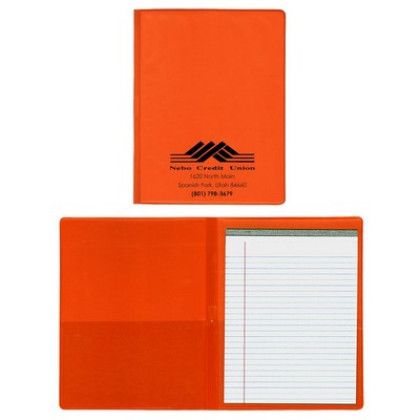 Custom Presentation Folder with Pad - Orange Custom Presentation Folder with Pad - Orange
