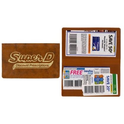 Custom Two Pocket Coupon Case in Executive Vinyl - Almond Custom Two Pocket Coupon Case in Executive Vinyl - Almond