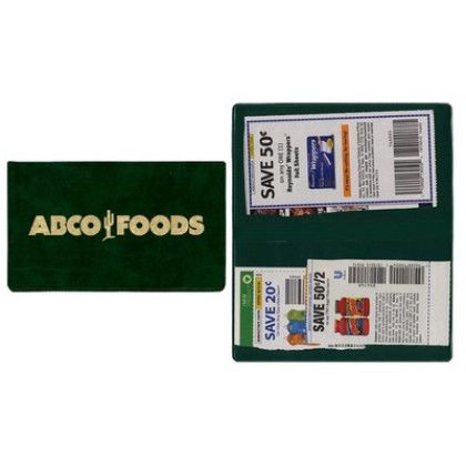 Custom Two Pocket Coupon Case in Executive Vinyl - Dragon Green Custom Two Pocket Coupon Case in Executive Vinyl - Dragon Green