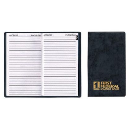 Custom Executive Vinyl Telephone - Address Book - Charcoal Grey 