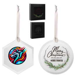 Custom Beveled Glass Ornaments - Full Color - All Design Custom Beveled Glass Ornaments - Full Color - All Design