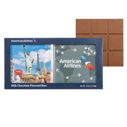 Custom Square Bars- 2 Pack Box - Milk Chocolate Custom Square Bars- 2 Pack Box - Milk Chocolate