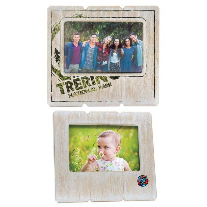 Custom 6 x 4 Distressed Wood Frame - Full Color