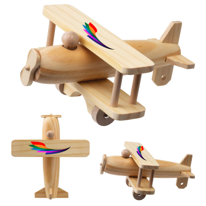Custom Wooden Airplane - Full Color 