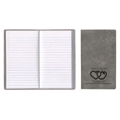 Custom Executive Vinyl Cover Tally Book - Squirrel Gray Custom Executive Vinyl Cover Tally Book - Squirrel Gray