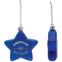 Custom Shatter-Resistant Flat Star Ornament - Full Color - Blue Custom Shatter-Resistant Flat Star Ornament - Full Color - Blue