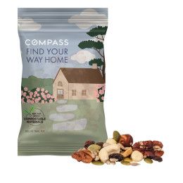 Custom 4 oz. Full Color Compostable Eco-Digibag, Deluxe Trail Mix Custom 4 oz. Full Color Compostable Eco-Digibag, Deluxe Trail Mix