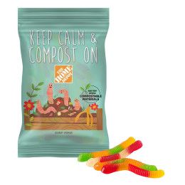 Custom 4 oz. Full Color Compostable Eco-Digibag, Gummy Worms Custom 4 oz. Full Color Compostable Eco-Digibag, Gummy Worms
