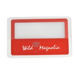 Custom Credit Card Magnifier - Red Custom Credit Card Magnifier - Red