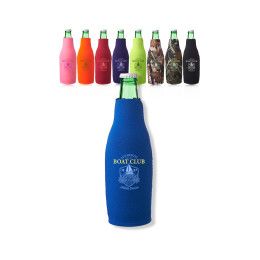 Custom Neoprene Zippered Beer Bottle Custom Coolies - All Colors Custom Neoprene Zippered Beer Bottle Custom Coolies - All Colors