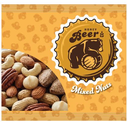 Custom Zagasnacks Mixed Nuts Pack with Full Color Logo