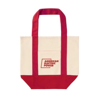 Custom Mini TJ Dual Pocket Canvas Tote - Red