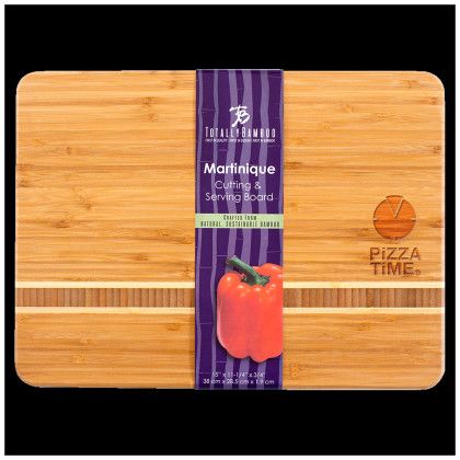 Custom Martinique Bamboo Serving & Cutting Board 15" x 11" - Natural Custom Martinique Bamboo Serving & Cutting Board 15" x 11" - Natural