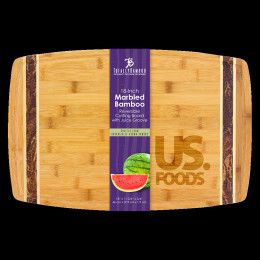 Custom Marbled Look Bamboo Cutting Board - Natural Custom Marbled Look Bamboo Cutting Board - Natural