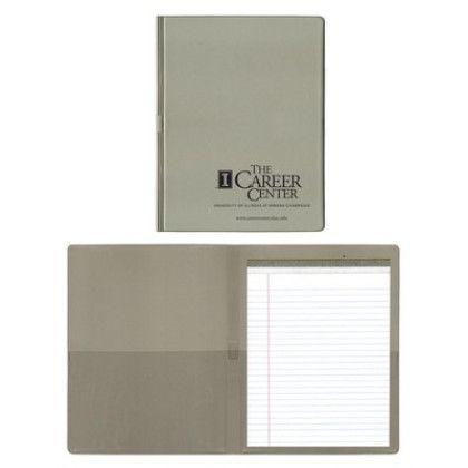 Custom Presentation Folder with Pad - Gray Custom Presentation Folder with Pad - Gray
