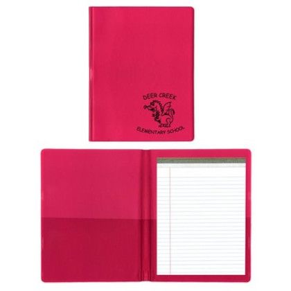 Custom Presentation Folder with Pad - Pink Custom Presentation Folder with Pad - Pink