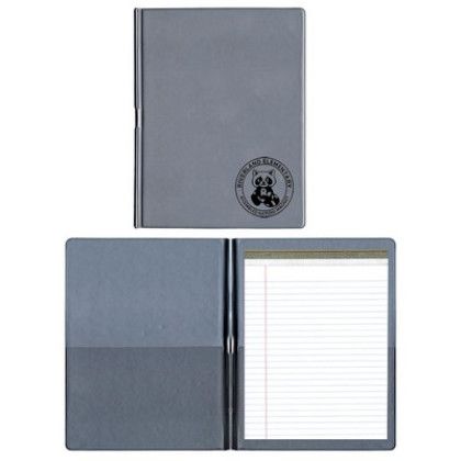Custom Presentation Folder with Pad - Silver Custom Presentation Folder with Pad - Silver