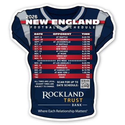 Custom Football Jersey Schedule Magnet - Multicolor Custom Football Jersey Schedule Magnet - Multicolor