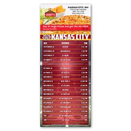 Custom Football Schedule Magnet - Multicolor Custom Football Schedule Magnet - Multicolor
