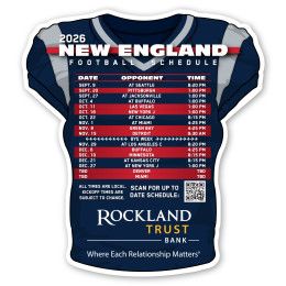 Custom Football Jersey Schedule Magnet - Multicolor Custom Football Jersey Schedule Magnet - Multicolor
