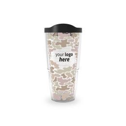Custom Tervis Classic Tumbler Full-Color Insert - 24 oz. - Clear with Black