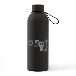 Custom Sunny Side 26 oz Recycled Stainless Steel Bottle - Black Custom Sunny Side 26 oz Recycled Stainless Steel Bottle - Black