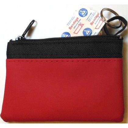 Custom Tender Care First Aid Kit - Red with Black Custom Tender Care First Aid Kit - Red with Black