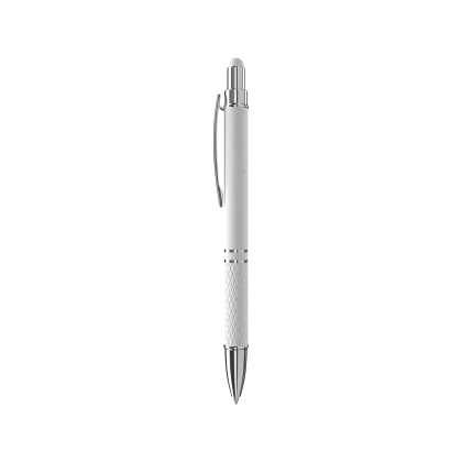 Custom Ava Ballpoint Stylus Pen - White Custom Ava Ballpoint Stylus Pen - White