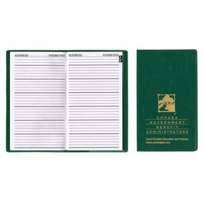 Custom Executive Vinyl Telephone - Address Book - Green Crush