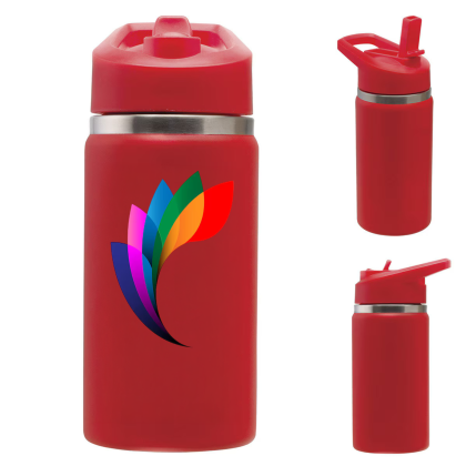 Custom 14 oz Lil' Sipper Hydration Bottle - Full Color - Red Custom 14 oz Lil' Sipper Hydration Bottle - Full Color - Red