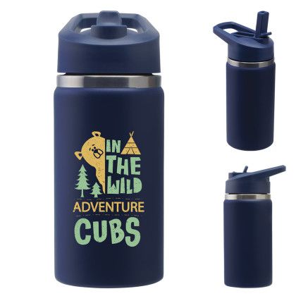 Custom 14 oz Lil' Sipper Hydration Bottle - Full Color - Blue Custom 14 oz Lil' Sipper Hydration Bottle - Full Color - Blue