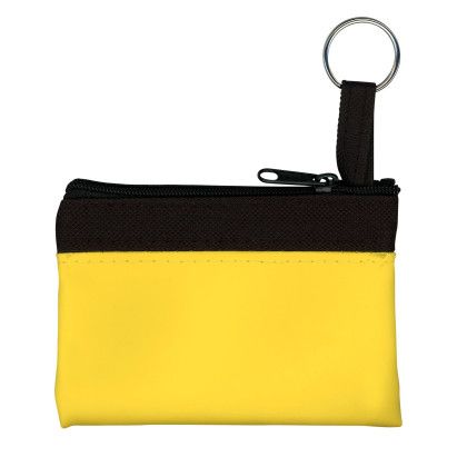 Custom Summer Breeze Zip Purse - Lemon Yellow/Black