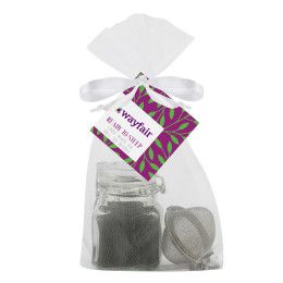 Custom Mini Tea Jar Set in Organza Bag - Multicolor Custom Mini Tea Jar Set in Organza Bag - Multicolor