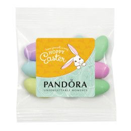 Custom Spring Snack Bags - Jordan Almonds (1 oz.) - Clear Custom Spring Snack Bags - Jordan Almonds (1 oz.) - Clear