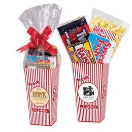 Custom Movie Candy Gift Box with Popcorn - Red