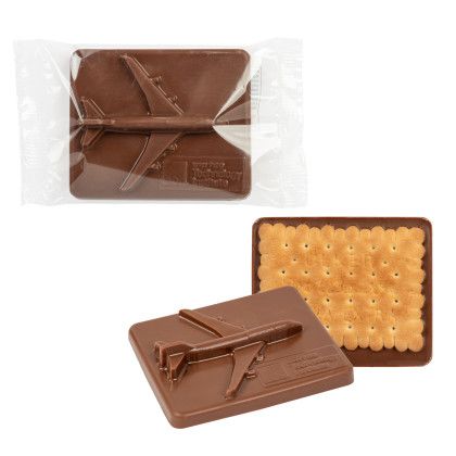Custom Airplane Chocolate Cookie