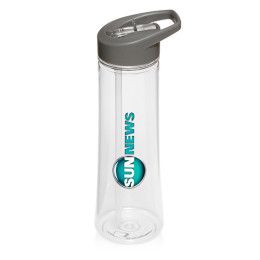 Custom 22 oz. Plastic Sports Water Bottles with Drink Spout - Clear