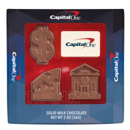 Custom 2 oz Chocolate Finance Gift Box