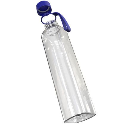 Custom Daydreamer 18 oz Recycled Plastic Bottle - Blue Open Cap View Custom Daydreamer 18 oz Recycled Plastic Bottle - Blue Open Cap View