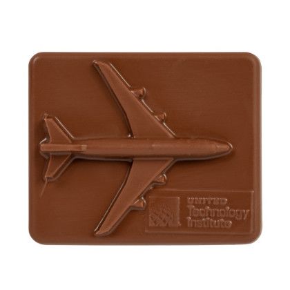 Custom Airplane Chocolate Cookie - Chocolate View