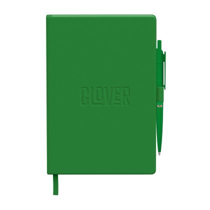 Custom Neoskin Hard Cover Journal Combo 8.43 x 5.63 - Medium Green Custom Neoskin Hard Cover Journal Combo 8.43 x 5.63 - Medium Green