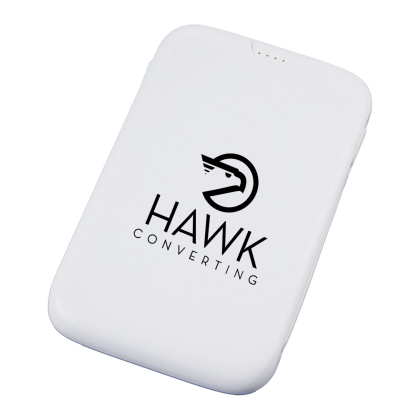 Custom UL Listed 5,000 mAh 20W Power Bank with Integrated Cables Custom UL Listed 5,000 mAh 20W Power Bank with Integrated Cables