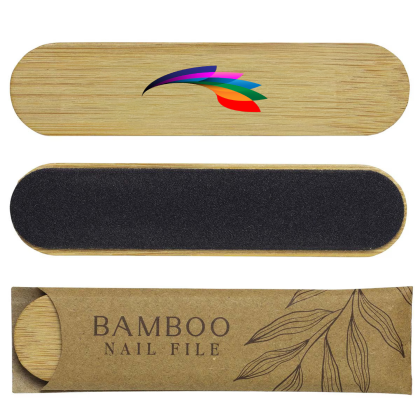 Custom Bamboo Nail File - Full Color 