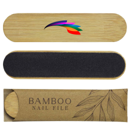 Custom Bamboo Nail File - Full Color Custom Bamboo Nail File - Full Color
