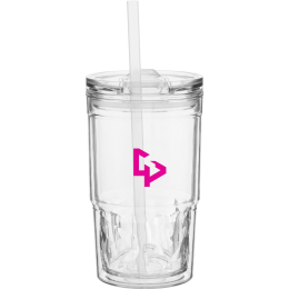 Custom 16 oz Clarity Double-Wall Travel Tumbler