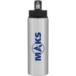 Custom 26 oz h2go Virtue Matte Silver Water Bottle Custom 26 oz h2go Virtue Matte Silver Water Bottle