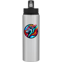 Custom 26 oz h2go Virtue Matte Silver Water Bottle - Full Color Custom 26 oz h2go Virtue Matte Silver Water Bottle - Full Color