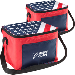 Custom USA Flag PEVA Insulated Lunch Bag Custom USA Flag PEVA Insulated Lunch Bag